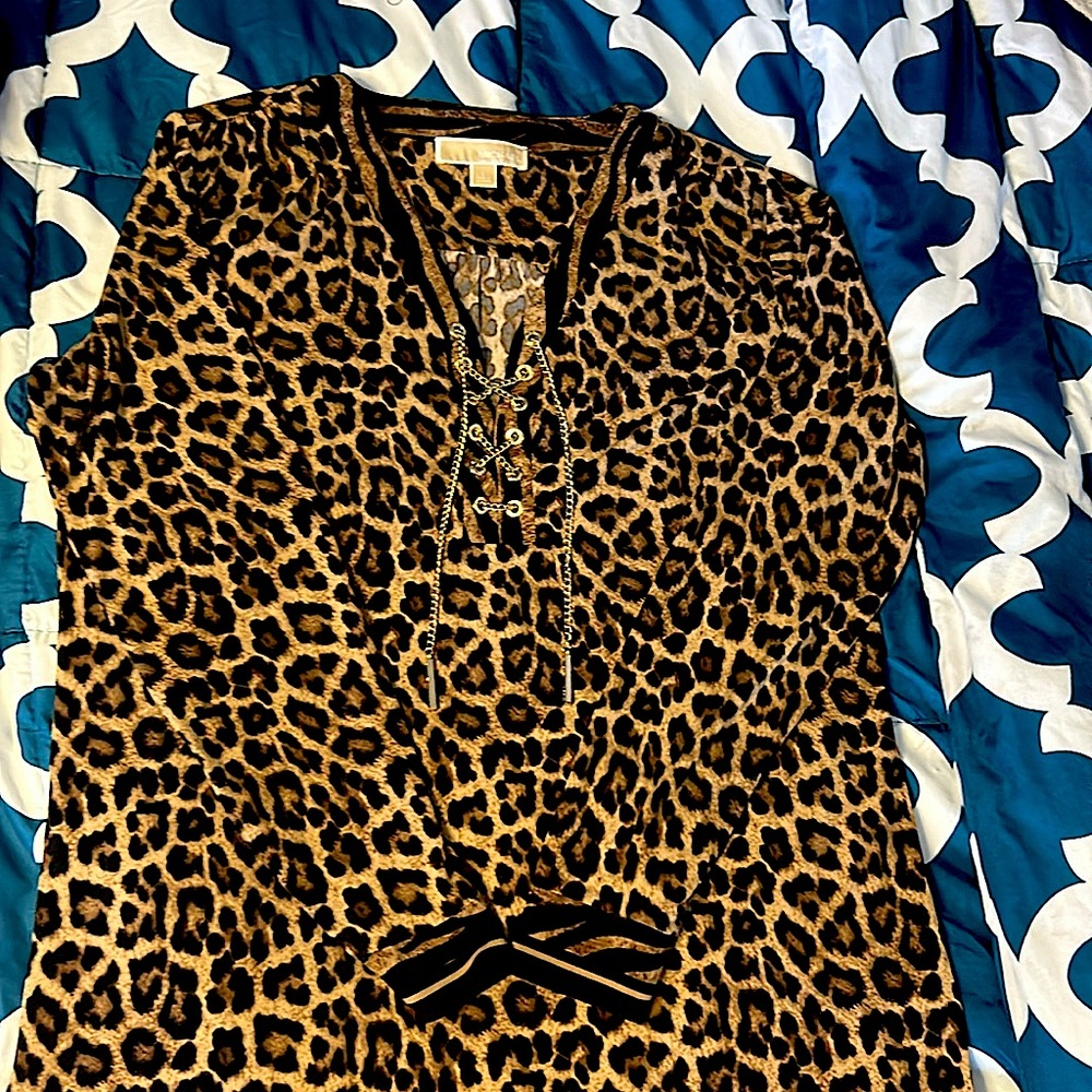 Beautiful Michael Kors, leopard print dress.